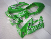 Honda VTR1000F 1997-1998 ABS Fairing - Flame - White Green - MFS6405